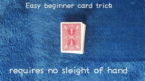 Easy Beginner Card Trick Requires No Sleight Of Hand Youtube