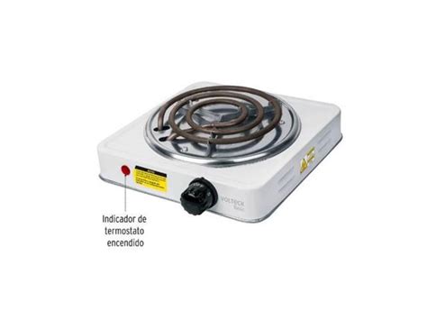 Parrilla El Ctrica Volteck De Resistencia W Quemador Blanco Nucle