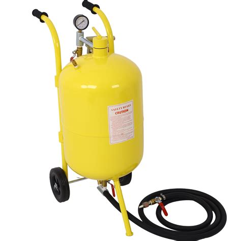 10 Gallon Abrasive Blaster Portable Sandblasting Air Sand Blaster Kit With Nozzle 6 Rubber