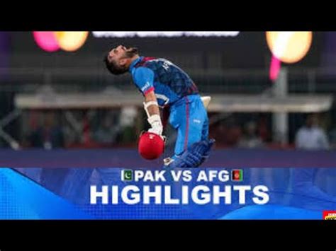 Pak Vs Afg Highlights World Cup 2023 Afghanistan Win By 8 Wickets