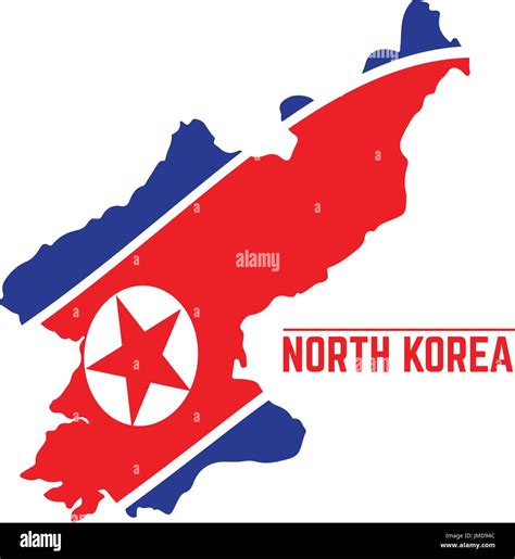 Flag And Map Of North Korea Stock Vector Image Art Alamy