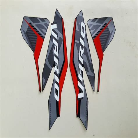 HITAM Striping Sticker Lis Body Honda New Vario Techno 125 Led Fi Cbs