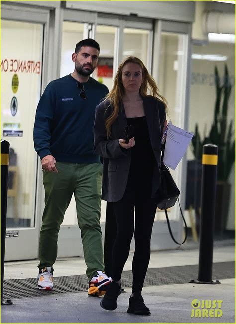 Lindsay Lohan Steps Out With Husband Bader Shammas During Day Off From