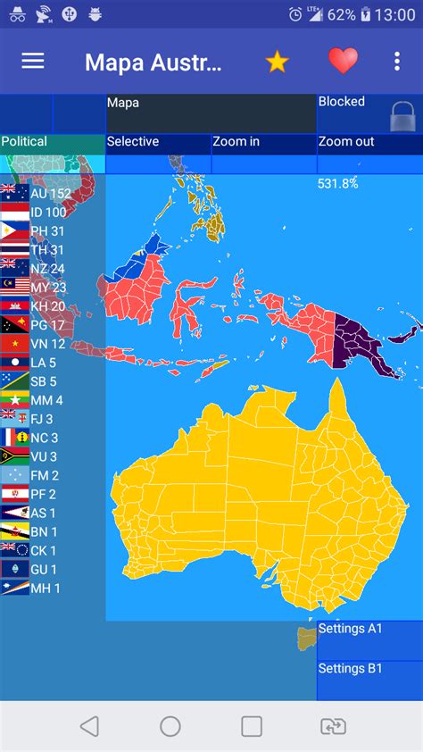 Australia And Oceania Map для Android — Скачать
