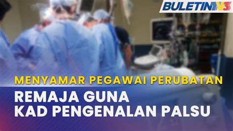 Remaja Menyamar Pegawai Perubatan Suspek Guna Kad Pengenalan Palsu