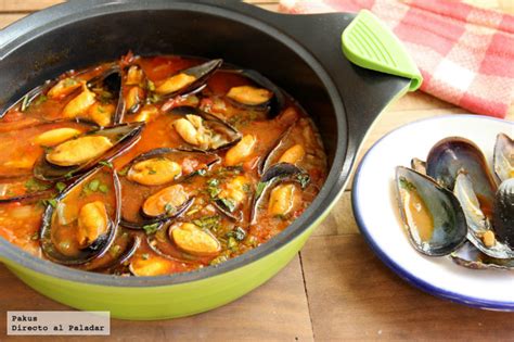 Mejillones Con Tomate A La Marinera Receta