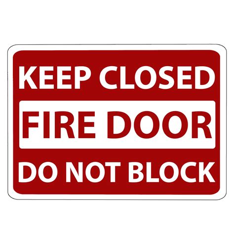 Ada Central Signs Fire Door Keep Closed Sign Ada