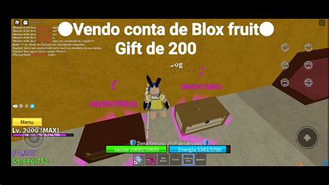 Vendo Conta Blox Fruits Lvl Max Todas As Frutas Conta Premium E Muito