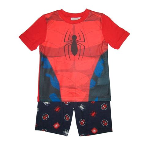 Pijama Spiderman Talla Con Short Rojo Walmart