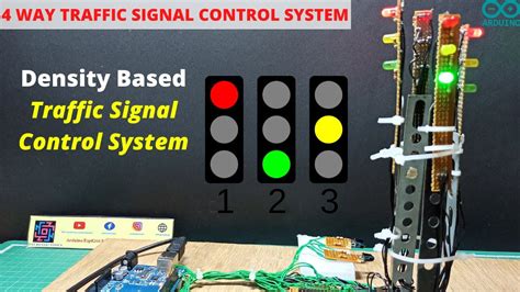 Density Based 4 Way Automatic Traffic Signal Control System Using Arduino Youtube