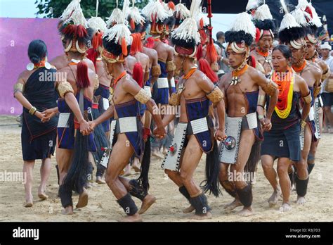 Tribal Ritual Dance At The Hornbill Festival Kohima Nagaland India