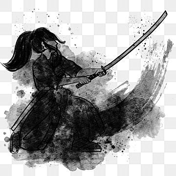 Japanese Samurai Png Transparent Japanese Samurai Ink Style Japan