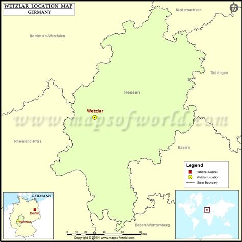 Where Is Wetzlar Location Of Wetzlar In Germany Map