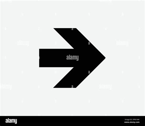 Right Arrow Point Pointing Direction Navigation Forward Black White