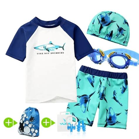 Maiô infantil para meninos roupa de banho para proteção uv surf 4