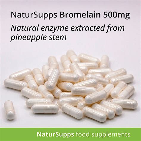 Bromelain Capsules 2500 Gdug 500mg 60 To 180 Capsules By Natursupps