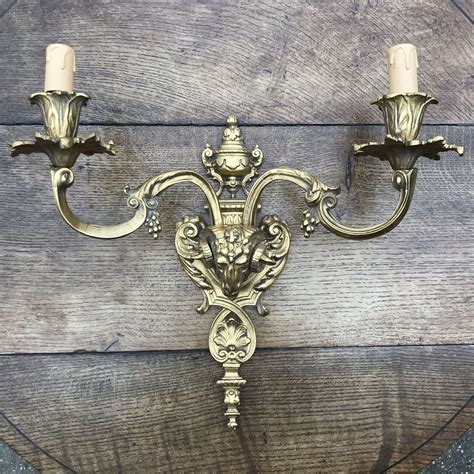 French Rams Head Wall Light In Antique Wall Lights And Sconces