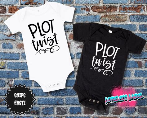 Funny Baby Onesie Plot Twist Pregnancy Reveal Baby Shower Gift