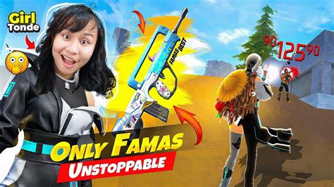 Girl Tonde Famas Only In Solo Vs Squad With New Rampage Free Bundle