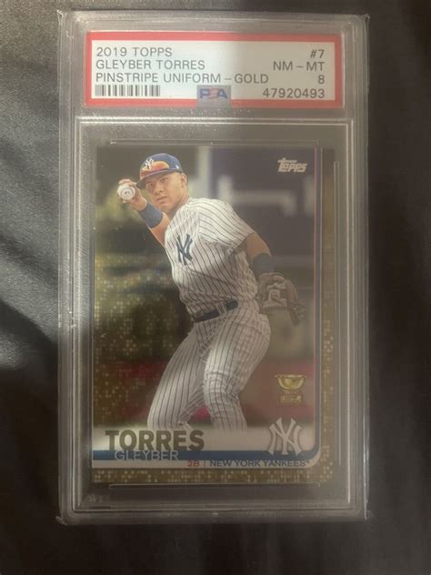 2019 Topps Gleyber Torres Gold Rookie Cup 7 PSA 8 New York Yankees EBay