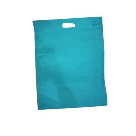 Blue Plain D Cut Non Woven Carry Bag Capacity 1 5 Kg At Rs 116