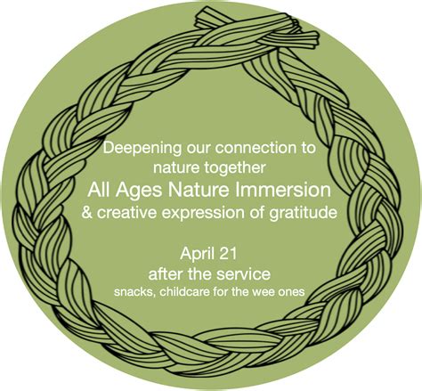 Curious About The All Ages Nature Immersion And Creative Gratitude On