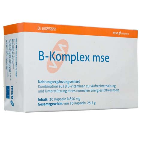 Dr Enzmann B Kompleks MSE 30 kapsułek Medpak