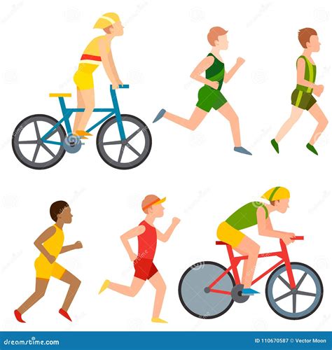 Cyclist Athlete Cartoon Vector Illustration | CartoonDealer.com #75409264