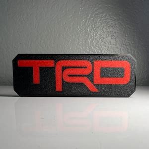 Trd Badge Emblem For Toyotas Universal Etsy