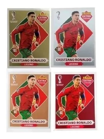 Kit 4 Figurinhas Legend Especial Cristiano Ronaldo Copa 2022 MercadoLivre