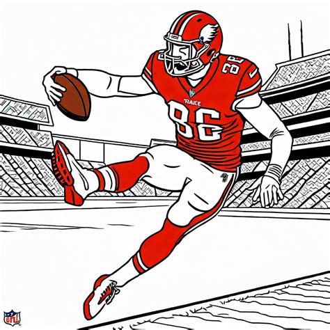 10 Travis Kelce Coloring Pages Ideas for Fun and Creativity – Color Me ...