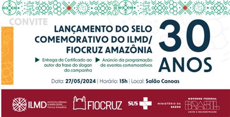 Fiocruz Amazônia lança selo oficial do aniversário de 30 anos