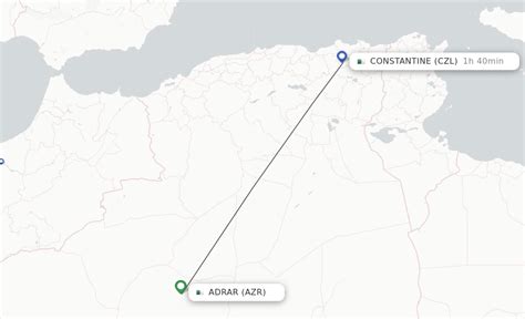 Direct Non Stop Flights From Adrar To Constantine Schedules