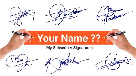 How To Design Your Own Amazing Signature Signature Style Of My Name