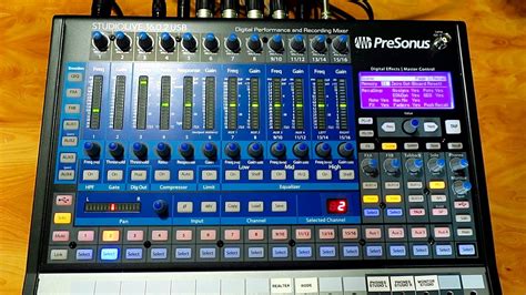 CONSOLA DIGITAL PRESONUS STUDIOLIVE 16 0 2 USB 1 AJUSTAR LA GANANCIA