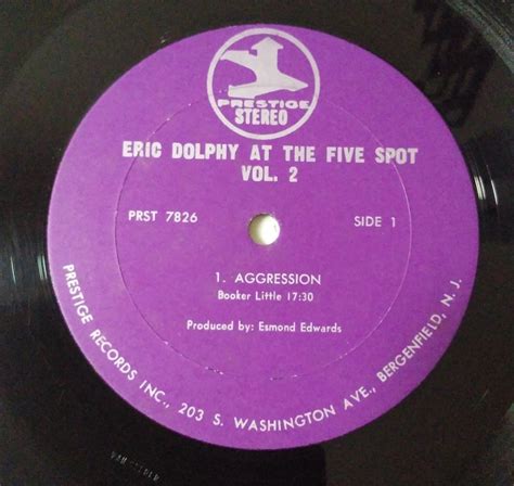 Yahoo Eric Dolphy At The Five Spot Vol Stereo