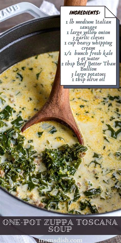 One Pot Zuppa Toscana Soup Olive Garden Copycat Zuppa Toscana Soup Zuppa Toscana Soup Olive