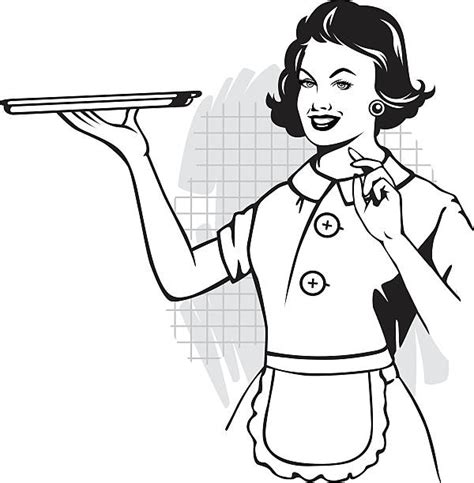 Royalty Free Waitress Clip Art Vector Images And Illustrations Istock