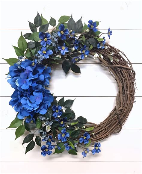 This Item Is Unavailable Etsy Floral Door Wreaths Blue Hydrangea