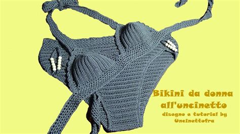 Bikini Da Donna All Uncinetto Tutorial Parte Youtube