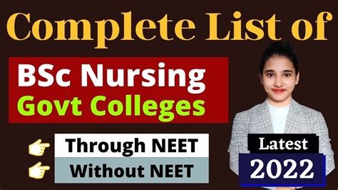 Nursing Colleges Through Neet Bsc Nursing Colleges Bsc Nursing