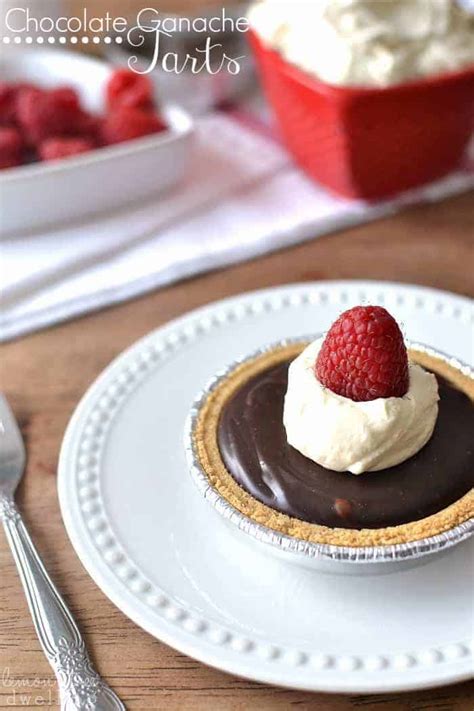 Chocolate Ganache Tarts Lemon Tree Dwelling