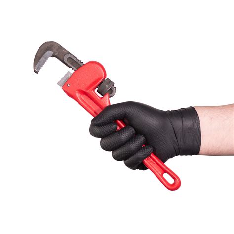 Gloveworks Hd Industrial Black Nitrile Gloves 6 Mil Latex Free