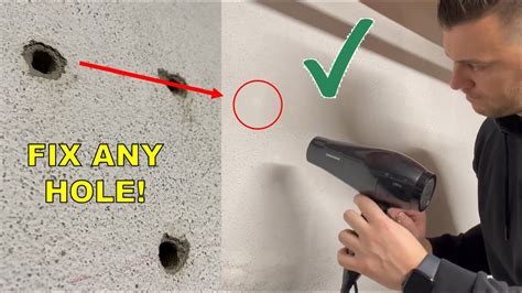 How To Fill A Hole In A Wall Concrete Wall Youtube