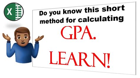 How To Calculate Gpa Calculate Your Gpa In Excel Easy Method Im