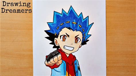 How To Draw Valt Aoi From Beyblade Burst - Step By Step Color Pencil Drawing