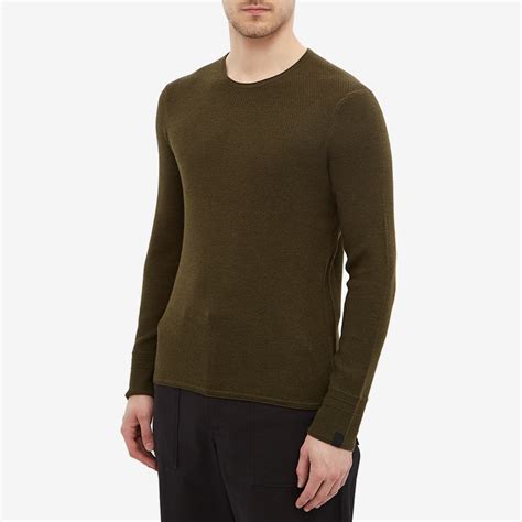 Rag Bone Eco Wool Colin Crew Knit Army End