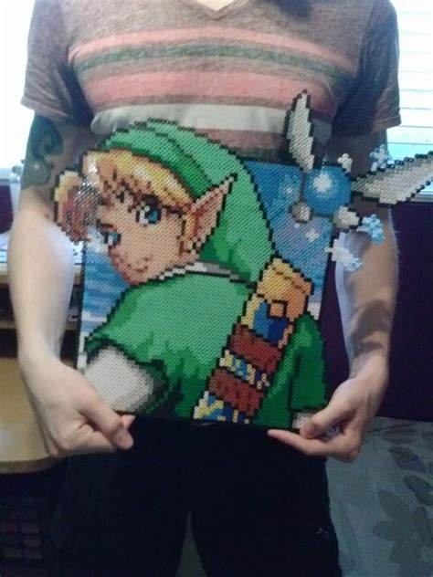 Link With Navi Sprite By OptimalProtocol Sprite Perler Beads Crafty