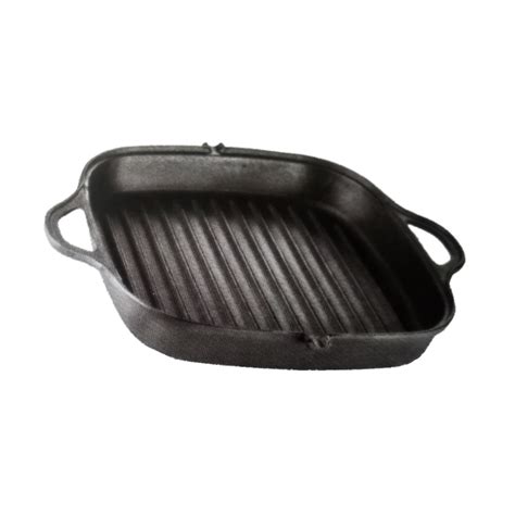 Frigideira Grill Alça Ferro Fundido 26x26cm Plastificar Soluções de