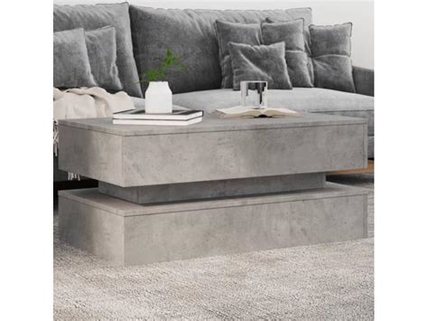 Table Basse Avec Lumi Res Led Gris B Ton X X Cm